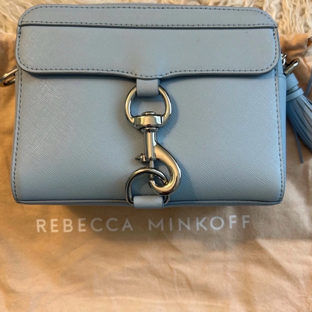 Rebecca Minkoff Blue Crossbody Bag Silver Hardware